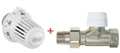 Комплект для теплого пола Honeywell головка RTL, прямой клапан 1/2" со вставкой UBG T6102DUB15