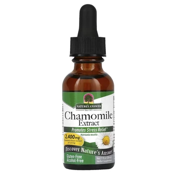 Природные добавки Nature's Answer Экстракт ромашки без спирта 2400 мг Chamomile Extract 30 мл