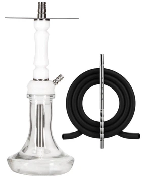 Кальян Aroma Hookah Yankee White mini 41 см Арома Хука Янки Белый Нержавеющая сталь
