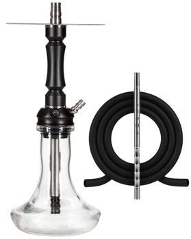 Кальян Aroma Hookah Yankee Black mini 41 см Арома Хука Янки Чорний Нержавіюча сталь