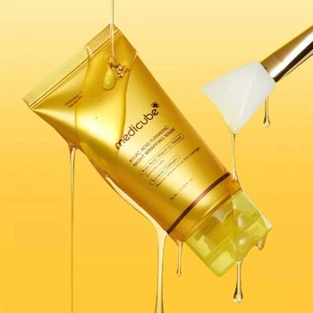 Нічна маска з койєвою кислотою та куркумою medicube kojic acid turmeric night wrapping mask 75 мл