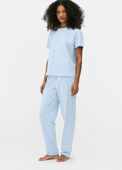 Пижама Primark women pyjamas cotton XXS комплект для дома и сна Голубой (8329)