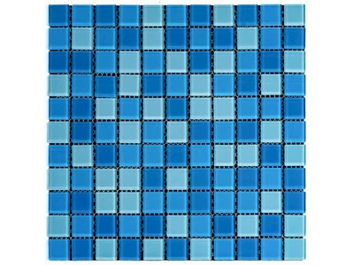 Мозаїка з декоративного скла STICKER WALL 298*298*4,5мм Блакитна SW-00002354