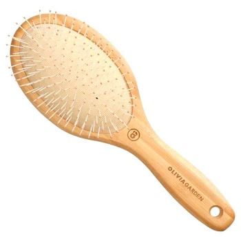 Щетка массажная бамбуковая Olivia Garden Bamboo Touch Detangle Nylon M