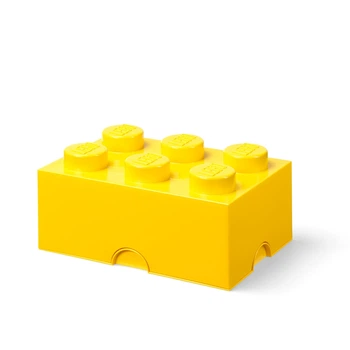 Бокс для зберігання Цеглинка LEGO® 6 жовтий (40000802)
