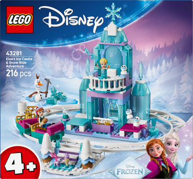 Конструктор LEGO Disney Princess Крижаний палац Ельзи та веселе катання на санчатах 216 елементів (43281)