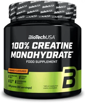 Креатин моногидрат Biotech 100% Creatine Monohydrate порошок 300 г Апельсин (5999076261918)