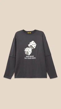 Лонгслив с принтом мужской LAWA P-MT02310 XL Графитовый shop (2888000021540)