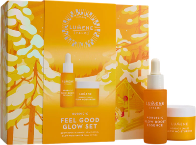 Набір для догляду за обличчям Lumene Nordic-C Feel Good Glow Крем для обличчя 50 мл + Есенція для обличчя 30 мл (6412600864359)