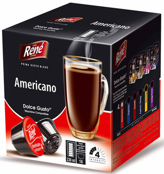 Кава в капсулах Dolce Gusto Cafe Rene Americano (чорна кава)