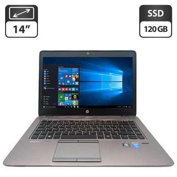 Ноутбук HP EliteBook 840 G2 / 14" (1366x768) TN / Intel Core i5-5300U (2 (4) ядра по 2.3 - 2.9 GHz) / 8 GB DDR3 / 120 GB SSD / Intel HD Graphics 5500 / WebCam б/у