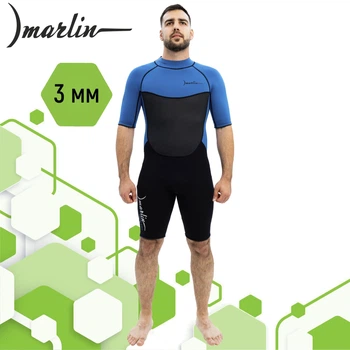 Гидрокостюм для кайтинга Marlin TROPIC SHORTY MAN 3 мм blue/black L