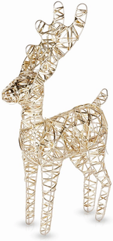 Świecąca figurka Home Styling Collection 839520 Renifer 30 LED 37 cm Złoty (8721037680882)