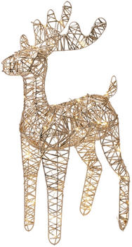 Świecąca figurka Home Styling Collection 839521 Renifer 60 LED 60 cm Złoty (8721037681056)