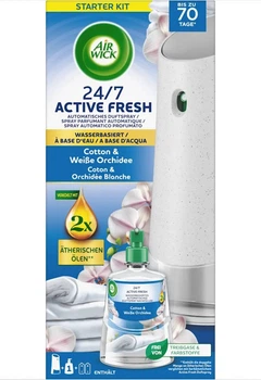 Автоматичний освіжувач повітря з наповнювачем Air WIck Active Fresh 24/7 Cotton&Wiebe Orchidee аромат чистоти та свіжості 228 мл
