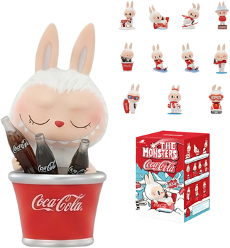 Лабубу брелок UFT сюрприз Labubu Pop Mart Coca-Cola Enjoy Monsters рандомный персонаж (UFTColaEnjoy5)
