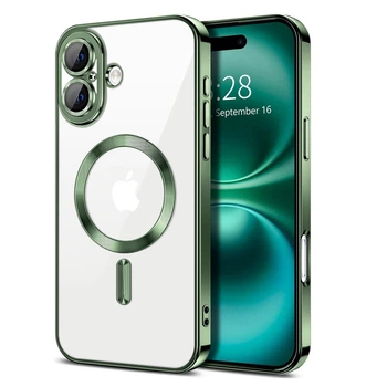 Чехол Fiji Chrome для Apple iPhone 17 с MagSafe и защитой камер Green
