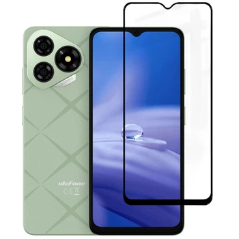 Защитное стекло Fiji Premium для Ulefone Note 19 полная проклейка Anti-Static черный