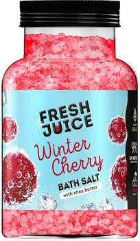 Соль для ванны "Зимняя вишня" - Fresh Juice Winter Cherry Bath Salt 700g (1313113-2105070108-2)