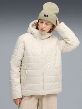 Куртка демісезонна коротка з капюшоном жіноча Puma WarmCELL Outerwear Essentials 68523187 XXS Alpine Snow (4069157415019)