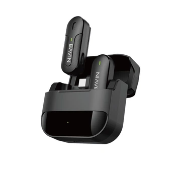 Петличний мікрофон бездротовий BAVIN MP-100 Type-C Black