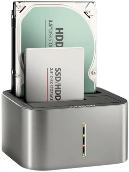 Stacja dokująca Axagon ADSA-DC SuperSpeed USB DUAL 2.5"/3.5" HDD/SSD Black