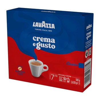 Кава мелена Lavazza Crema e Gusto Classico 500 г (250 г + 250 г)