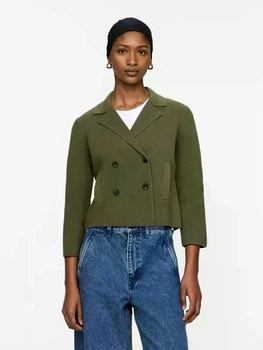 В`язаний жакет ARKET knitted cotton jacket 1281598001 XS Зелений хакі