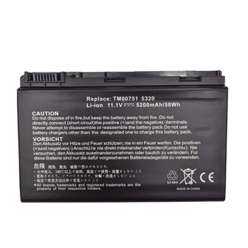 Батарея TM00751 для ACER Extensa 5220, 5210, 5620, 5630, 7220, 7620 TravelMate 5320, 5520, 5720 (TM00741, GRAPE32) (11.1V 5200mAh 49Wh) (68378)