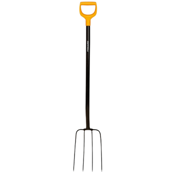 Вила для компосту Fiskars Solid 1070673 легкі та зручні у використанні ресорна сталь Чорний