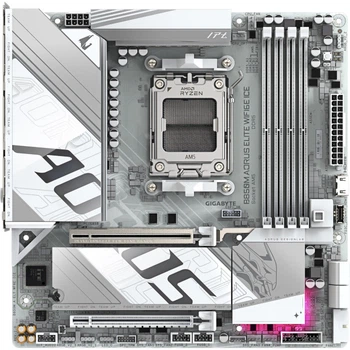 Материнська плата GIGABYTE B850M AORUS ELITE WIFI6E ICE Micro-ATX