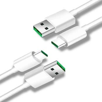 Кабель 2шт CDK Super VOOC Flash Charge для Oppo 80W / 8A 1m USB на Type-C / USB-C (QC03) (018634) (white)