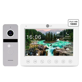 Комплект видеодомофона NeoLight KAPPA+ HD и панель вызова SOLO Silver