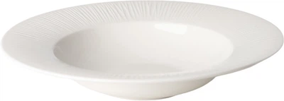 Тарілка глибока MBM HOME Промінь 25.4 см біла (KP-137 WHITE)