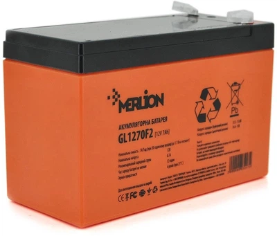 Акумулятор гелевий MERLION GL1270F2 12V 7 Ah GEL