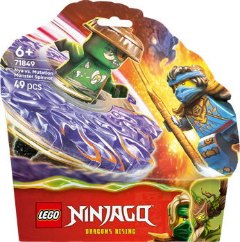 Zestaw klocków LEGO Ninjago Nya kontra zmutowany potwór na spinnerze 49 elementów (71849)