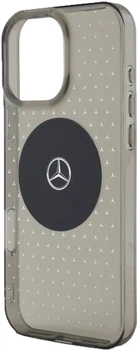 Панель Mercedes Benz Star Pattern для Apple iPhone 16 Pro з MagSafe Black (3666339326340)