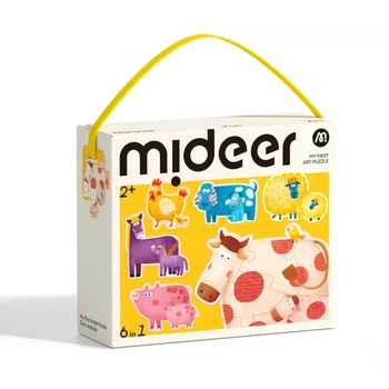 Мій перший пазл 6 в 1 Mideer Тварини на фермі (MD1462) для дітей від 2 років