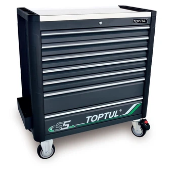 Тележка с инструментом Toptul Bumper Series 7 секций 413 предметов (GE-41330)