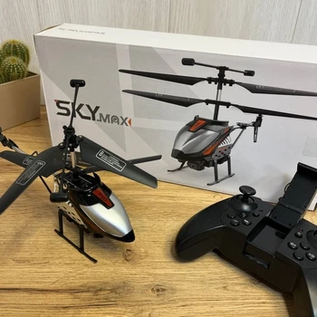 Радіокерований гелікоптер SKY MAX з Wi-Fi камерою FPV керування зі смартфона