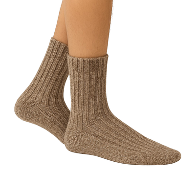 Носки шерстяные теплые Norwegian Wool Socks M 39–42 Solve коричневые KT7003109