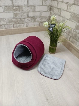 Будинок для морських свинок, шиншил, гризунів Animals_joy Норка M 20*29 см (129)