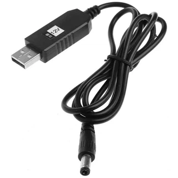Кабель питания для роутера/модема USB-DC 12V GEN 2 (с преобразователем) (Черный) Epik (149891)