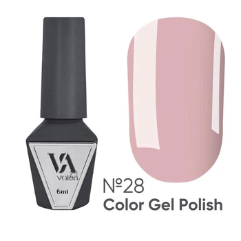Гель-лак Valeri color №28 Пастельный розово-бежевый, 6 мл