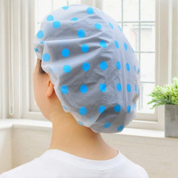 Багаторазова шапочка для душу Waterproof Shower Cup Blue