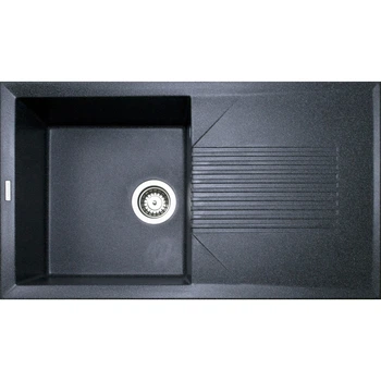 Кухонная мойка из искусственного камня/кварцевая 850х500х240мм, прямоугольная NOVAK Adamant Графит (33870850500)