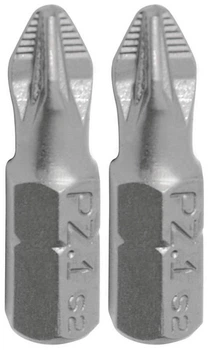 Насадка отверточная Granite PZ1 25 мм ¼" S2 набор 2 шт 10-91-250