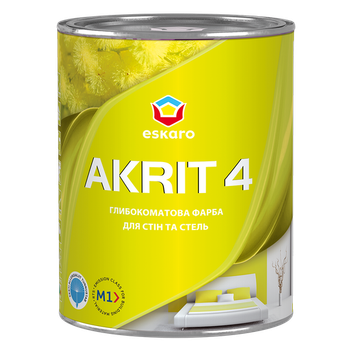 Краска интерьерная Akrit 4 New 0,95л