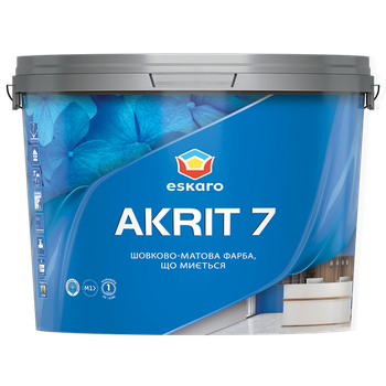 Шелково-матовая краска Akrit 7 New 9,5л