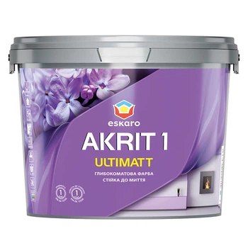 Глубокоматовая краска Akrit 1 Ultimatt 2,85л